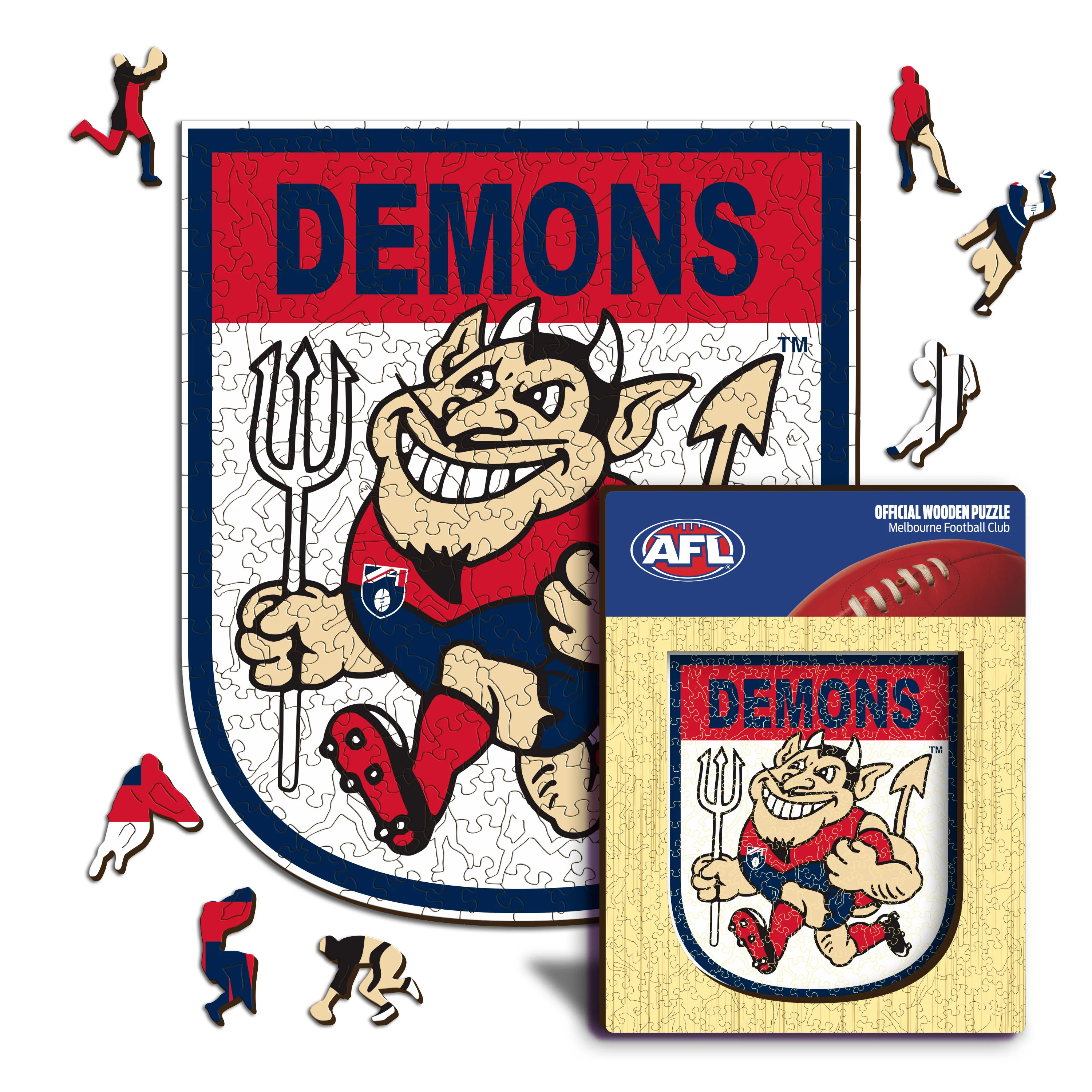 Melbourne FC Retro Mascot - Wooden Puzzle